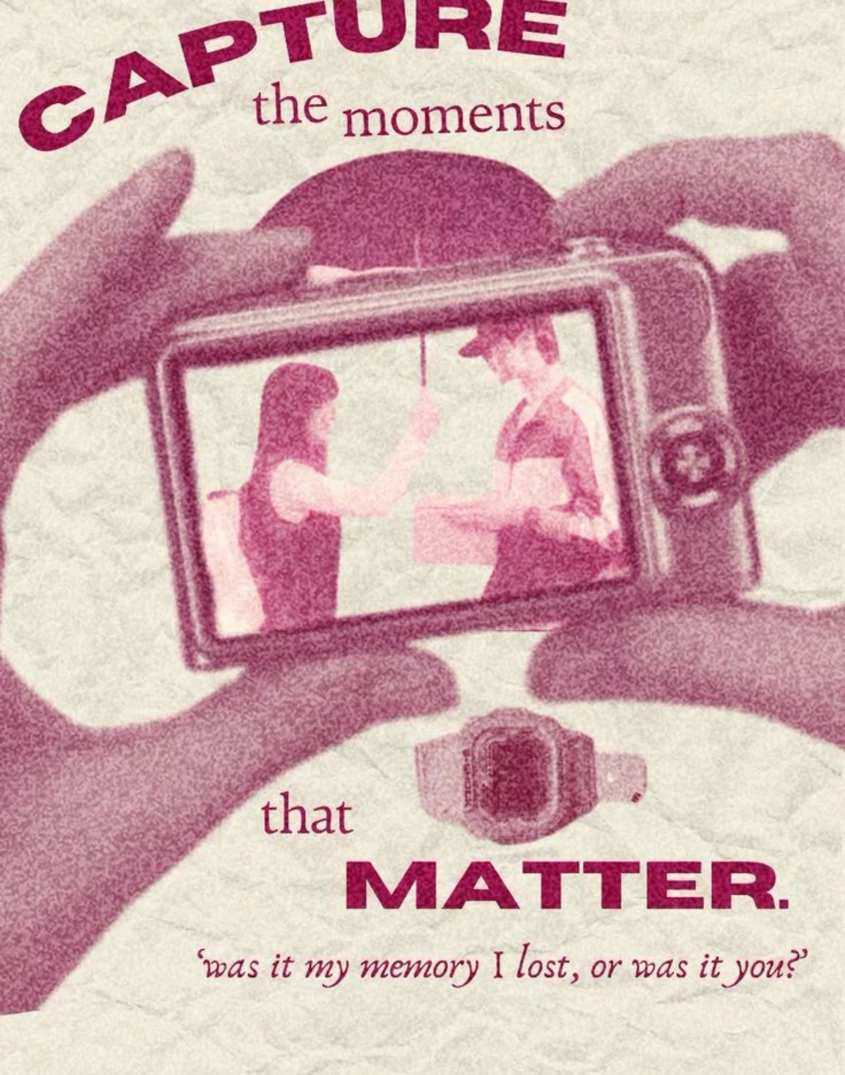 Digital Camera 'Capture the Moments' Abstract Poster