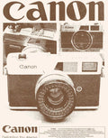 Vintage Canon Camera Abstract Poster