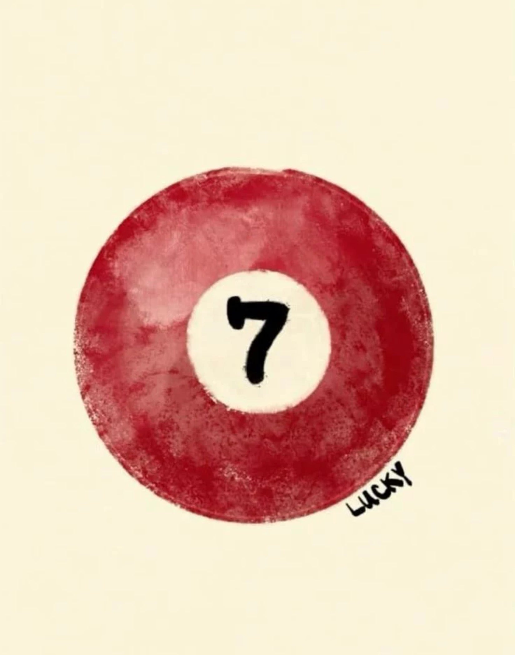 Lucky Ball Modern Poster