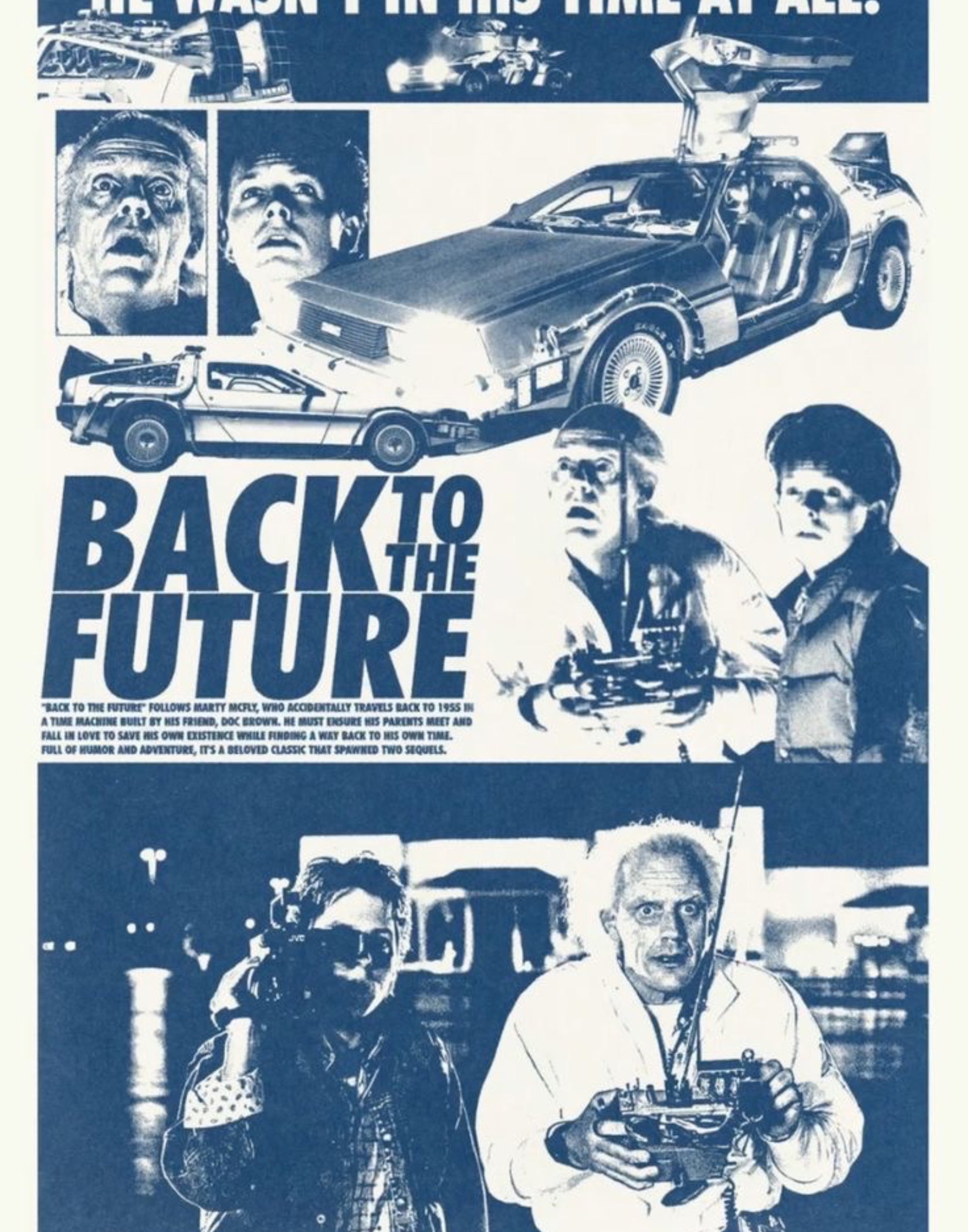 Back To The Future Vintage Poster
