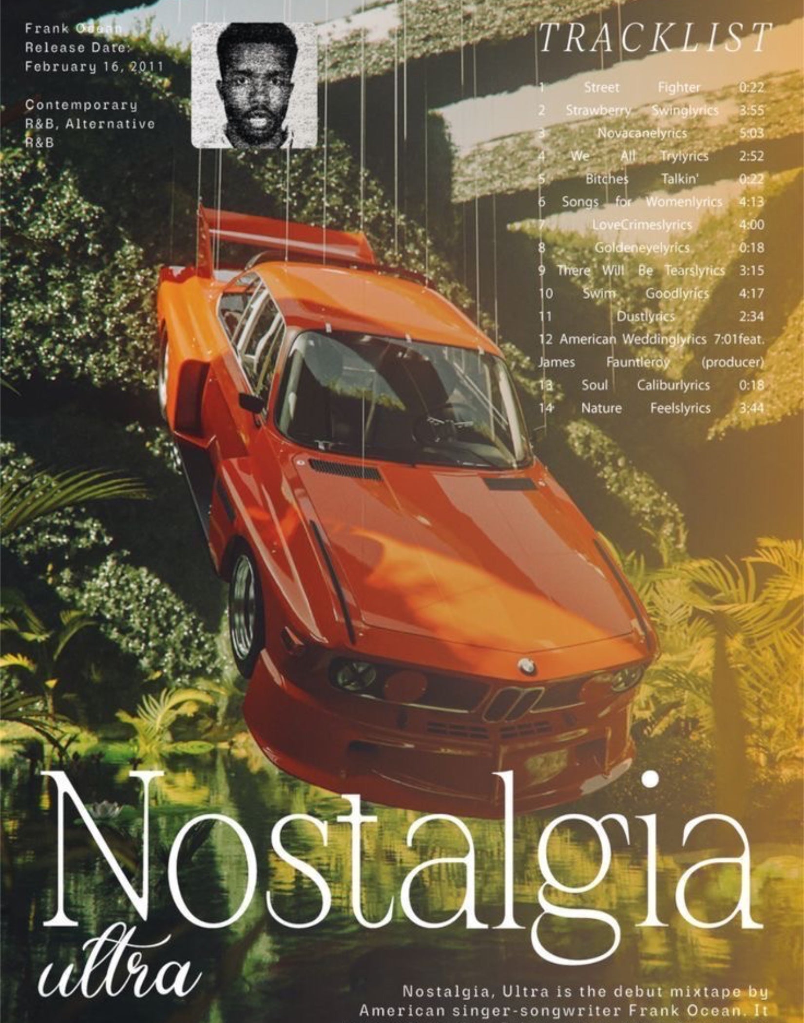 ‘Nostalgia’ Retro Car Poster Aesthetic