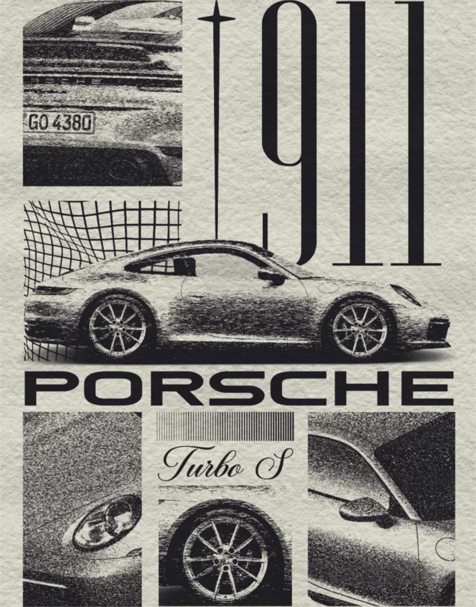 Porsche 911 Abstract Poster