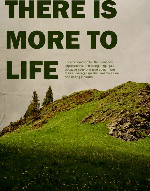 'There is More to Life' Motivational Nature Poster